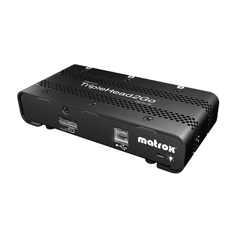Matrox 6 Port 1 Input 3 Output DVI Multi-Monitor Adapter Maximum Resolution 5760 x 1080 pixel T2G-DP3D-IF