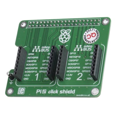 MikroElektronika Raspberry Pi 2 Click Shield HAT Interface Bridge MIKROE-1879
