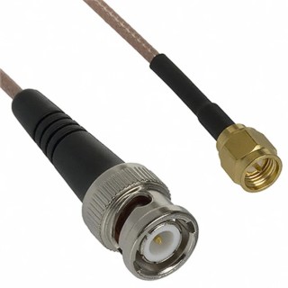 Cinch 415 Series RG316 914.4 mm Terminated Coaxial Cable 50 Ω Black 250V AC RG316