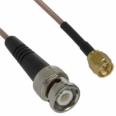 Cinch 415 Series RG316 914.4 mm Terminated Coaxial Cable 50 Ω Black 250V AC RG316