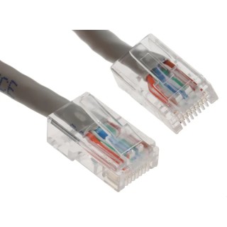 Cinch Ethernet Cable Cat5e 300mm Unscreened Stranded Bare Copper Conductor Grey 