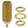 Cinch SMA Series Coaxial Connector Panel Mount Female SMA 50 Ω Straight Body Solder 142-0701-411