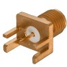 Cinch SMA Series Coaxial Connector Edge Female SMA 50 Ω Straight Body Solder 142-0701-851
