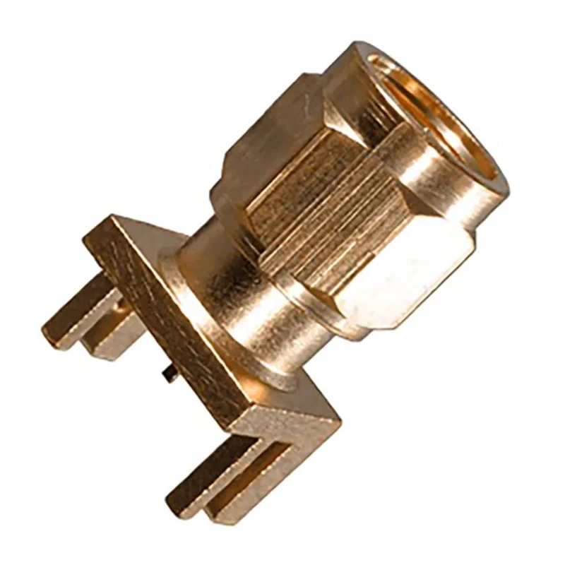 Cinch SMA Series Coaxial Connector PCB Male SMA, 50 Ω, Straight Body Solder 142-0801-811