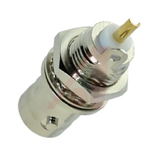 Cinch BNC Series Coaxial Connector Panel Mount Female, 50 Ω, Straight Body, Solder Termination CP1094AST