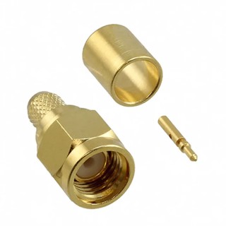 Cinch SMA Series Coaxial Connector Cable Male SMA, 50 Ω, Straight Body Crimp 142-0407-011