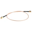 Cinch 415 Series RG316 Terminated Coaxial Cable 457.2 mm Length 50 Ω 250V AC Black Jacket 415