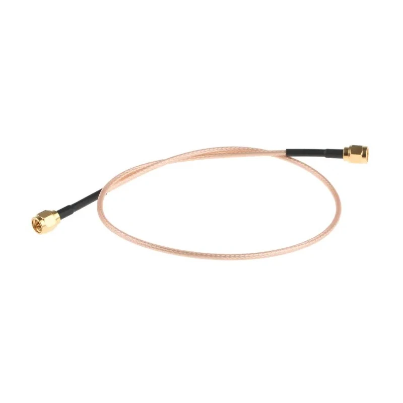 Cinch 415 Series RG316 Terminated Coaxial Cable 457.2 mm Length 50 Ω 250V AC Black Jacket 415