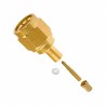 Cinch SMA Series Coaxial Connector Cable Male SMA, 50 Ω, Straight Body Crimp 142-0402-011