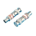 Cinch RF Attenuator Straight 6 dB BNC Plug to BNC Socket 50Ω Nickel Plated Brass 27-9300-6