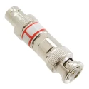 Cinch RF Attenuator BNC Plug to BNC Socket 50Ω 10 dB Nickel Body Gold Plated Contacts 27-9300-10