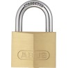ABUS Keyed Brass Padlock Weatherproof, 6 mm Shackle Diameter, 22 mm Shackle Length, 39 mm Body Width 49968