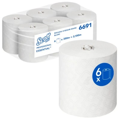 SCOTT Roll Paper Hand Towels 198 x 3500000 mm 1 Ply 1400 Sheets 6691