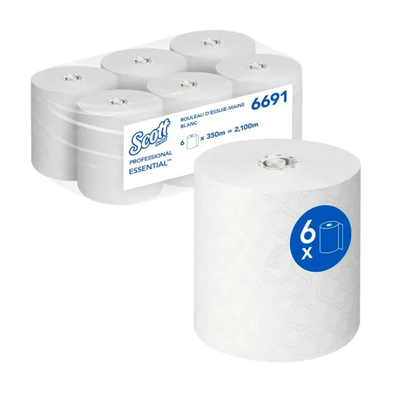 SCOTT Roll Paper Hand Towels 198 x 3500000 mm 1 Ply 1400 Sheets 6691