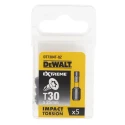 DeWALT T30 25 mm Hex Drive Screwdriver Bit Set 5-Piece DT7384T-QZ