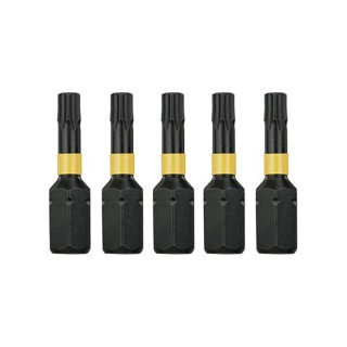 DeWALT Screwdriver Bit Set T20 Tip Hex Drive 25 mm Overall Length 5-Piece DT7381T-QZ