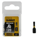 DeWALT Screwdriver Bit Set T20 Tip Hex Drive 25 mm Overall Length 5-Piece DT7381T-QZ