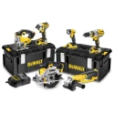 DeWALT 18V Cordless Power Tool Kit 6 Items Brushless Motor 5Ah Batteries Type G British 3-Pin DCK694P3-GB