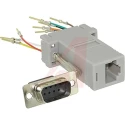 Cinch 9-Way D-Sub to Male Male RJ45 Female Female D-Sub Adapter DB9 Series 40 