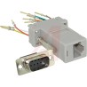 Cinch 9-Way D-Sub to Male Male RJ45 Female Female D-Sub Adapter DB9 Series 40
