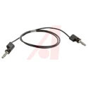 Mueller Electric Connector Test Lead 10A, 300V, Black, 600 mm Lead Length BU-2020-A-24-0
