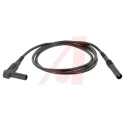 Mueller Electric Connector Test Lead 20A, 1kV, Black, 1m Lead Length BU-6162-N-39-0