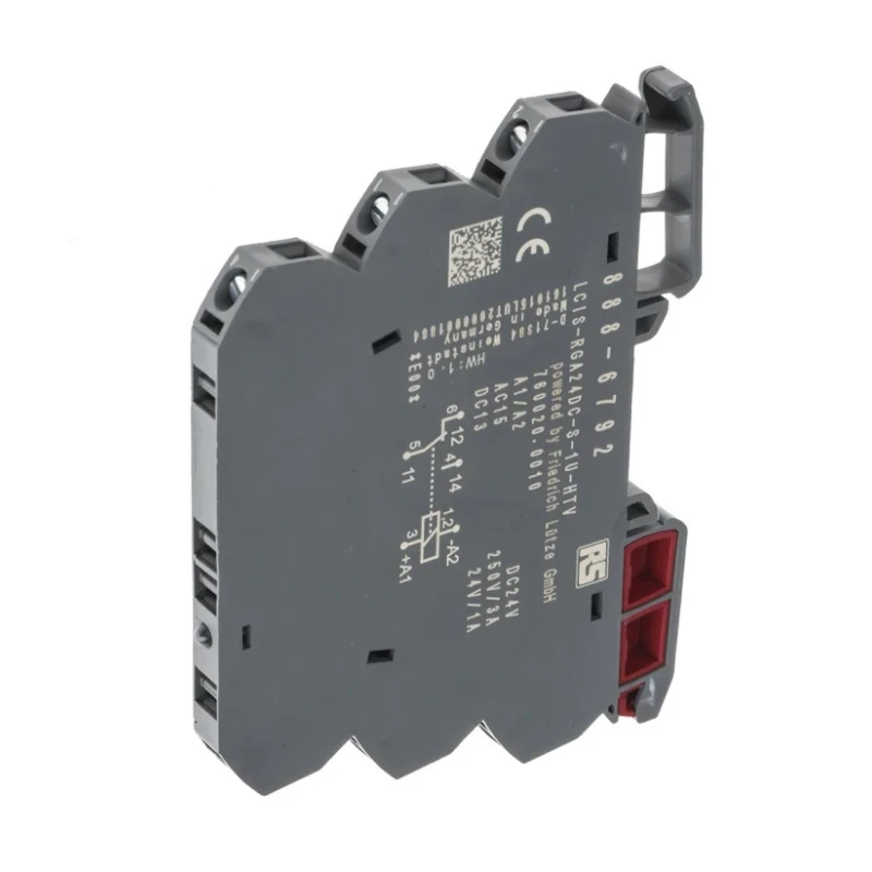 RS PRO Electromechanical Interface Relay DIN Rail Mount 24V dc Coil SPDT 6A Switching Current 250V AC/DC 888-6792