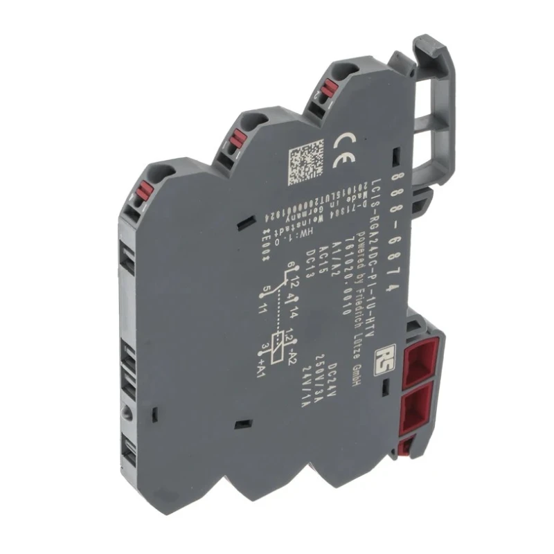 RS PRO Electromechanical Interface Relay, DIN Rail Mount, 24V dc Coil, SPDT Contact, 6A Switching Current, 250V 888-6874