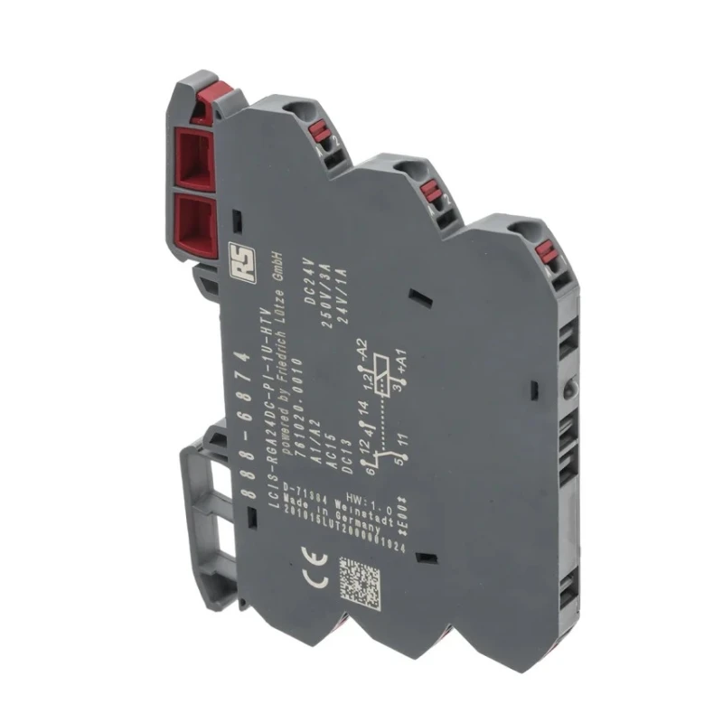 RS PRO Electromechanical Interface Relay, DIN Rail Mount, 24V dc Coil, SPDT Contact, 6A Switching Current, 250V 888-6874