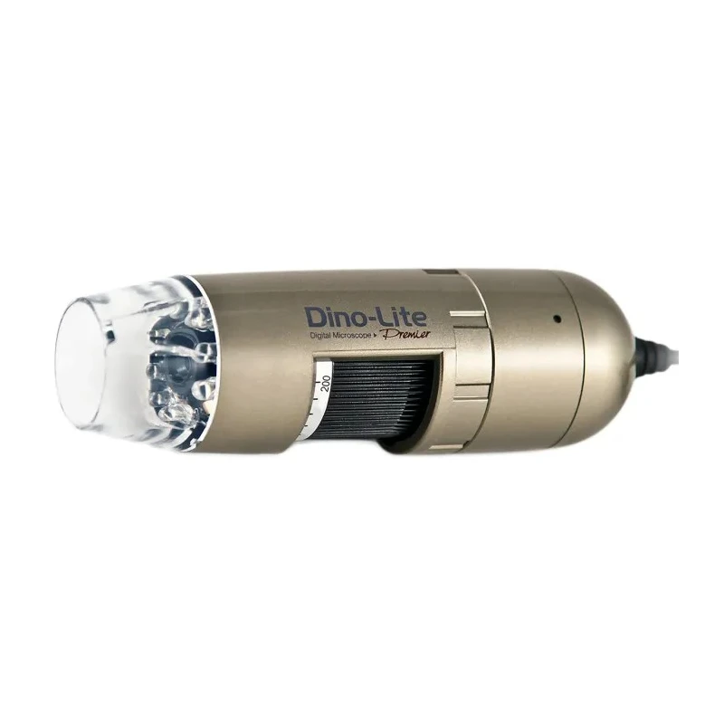 Dino-Lite USB Digital Microscope 20x-50x and 200x Magnification, White and UV LED Illumination, 1280x1024 AM4113T-FVW