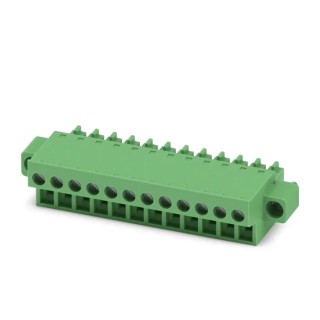 Phoenix Contact Pluggable Terminal Block 12-Contact 3.81 mm Pitch 1 Row 8A Polyamide Housing Female Connector 1850958