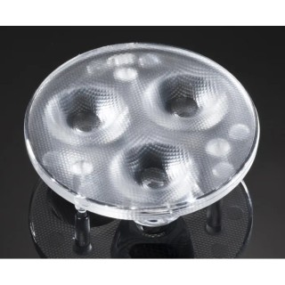 Ledil Tuija Series LED Lens 46 to 59 ° Round Beam, Polymethyl Methacrylate, 50mm Diameter C11191_TUIJA-3-W
