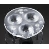 Ledil Tuija Series LED Lens 46 to 59 ° Round Beam, Polymethyl Methacrylate, 50mm Diameter C11191_TUIJA-3-W