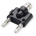 Mueller Electric Black Female Test Connector Adapter with Beryllium Copper Alloy Brass Contacts and Gold Nickel BU-00260