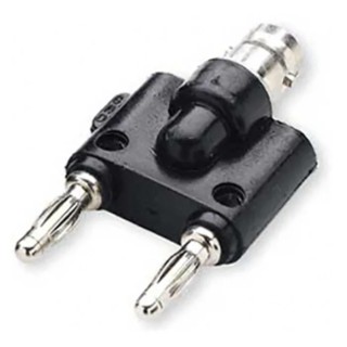 Mueller Electric Black Female Test Connector Adapter with Beryllium Copper Alloy Brass Contacts and Gold Nickel BU-00260