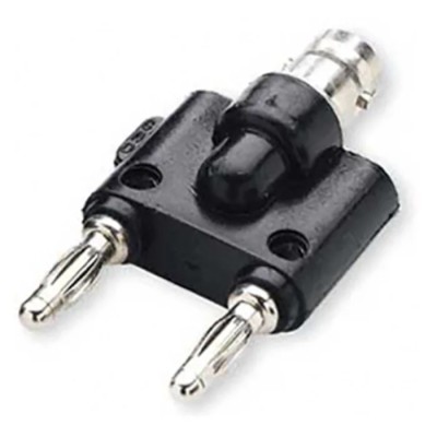 Mueller Electric Black Female Test Connector Adapter with Beryllium Copper Alloy Brass Contacts and Gold Nickel BU-00260