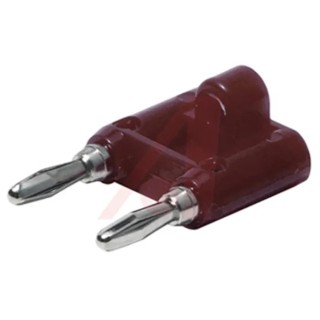 Mueller Electric Red Male Banana Plug 4 mm Connector Screw Termination 5kV 15A Nickel Plating BU-PMDP-2
