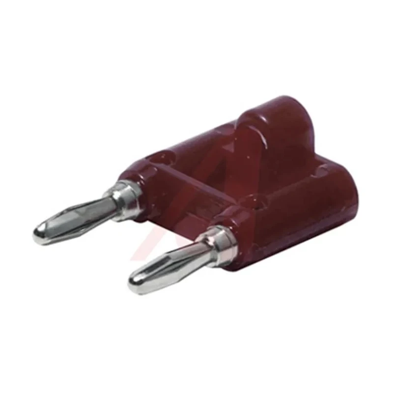 Mueller Electric Red Male Banana Plug 4 mm Connector Screw Termination 5kV 15A Nickel Plating BU-PMDP-2