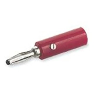Mueller Electric Red Male Banana Plug 4 mm Connector Screw Termination 15A Nickel Plating BU-00245-2