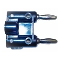Mueller Electric Black Male Banana Plug 4 mm Connector Screw Termination 5kV 15A Nickel Plating BU-PMDP-0