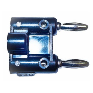 Mueller Electric Black Male Banana Plug 4 mm Connector Screw Termination 5kV 15A Nickel Plating BU-PMDP-0