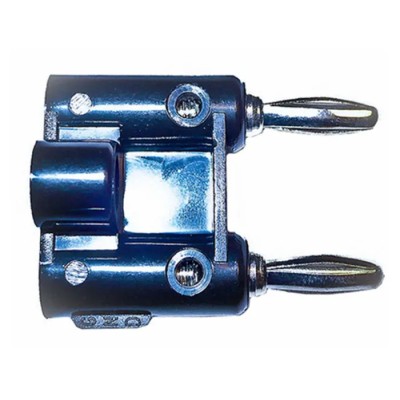 Mueller Electric Black Male Banana Plug 4 mm Connector Screw Termination 5kV 15A Nickel Plating BU-PMDP-0