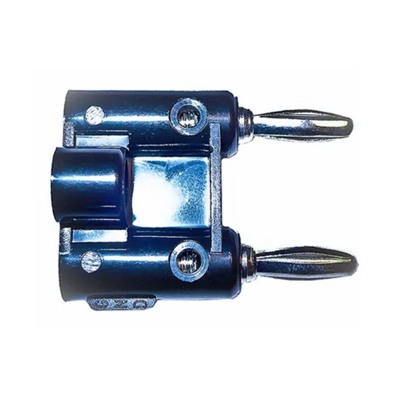 Mueller Electric Black Male Banana Plug 4 mm Connector Screw Termination 5kV 15A Nickel Plating BU-PMDP-0