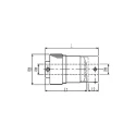 Huco Friction Clutch 16mm Bore 300 Ncm Torque Rating 500rpm Max Speed VARITORK Series 281P48.4242.RS
