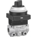 SMC Pneumatic Manual Control Valve Push Button Flush Red Side Port G 1/8 VM130-F01-34RA
