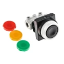 SMC Push Button (Flush) Pneumatic Manual Control Valve VM100 Series, NPT, Rc G 1/8, Zinc Die Cast Alloy, 1 MPa VM130-F01-33A