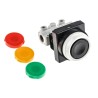 SMC Push Button (Flush) Pneumatic Manual Control Valve VM100 Series, NPT, Rc G 1/8, Zinc Die Cast Alloy, 1 MPa VM130-F01-33A