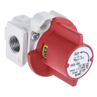 SMC Locking Shut-Off Pneumatic Manual Control Valve VHS20 Series Rc NPT G 1/4 1 MPa Die Cast Aluminium 
