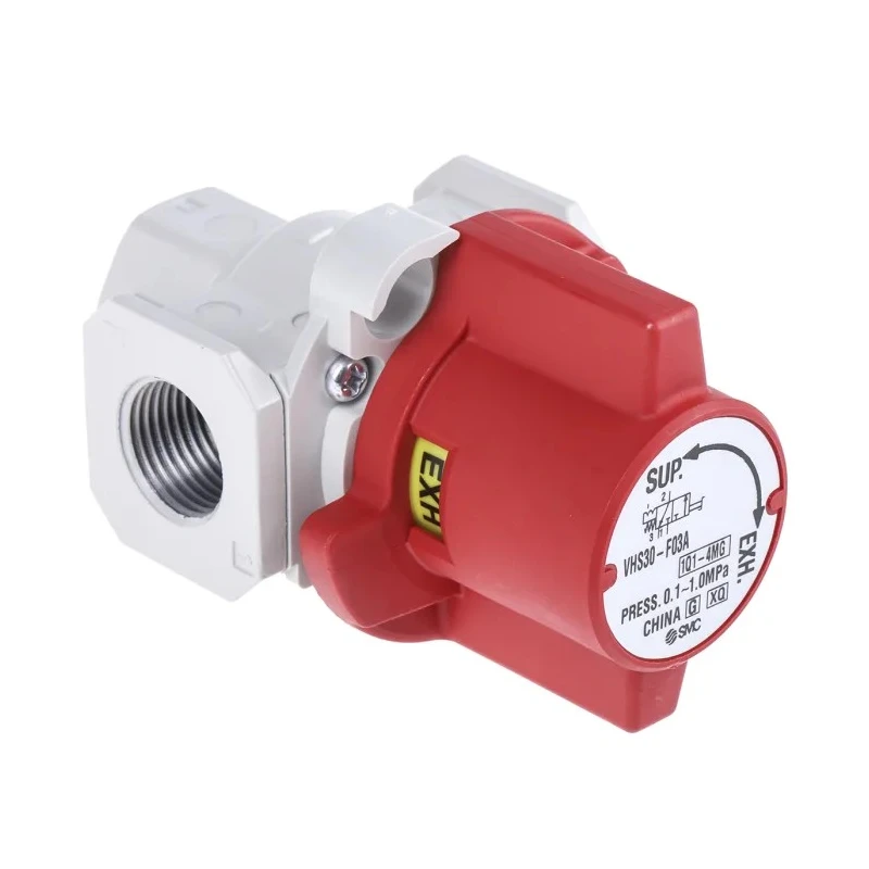 SMC Locking Shut-Off Pneumatic Manual Control Valve VHS30 Series Rc NPT G 3/8 1 MPa Die Cast Aluminium VHS30