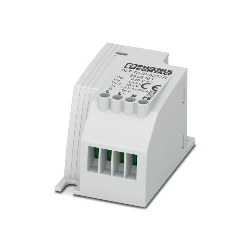 Phoenix Contact Surge Protector 1.5 kV, 20 kA Impulse Discharge, DIN Rail Mount, UL Approved 2906101